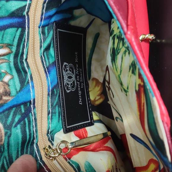 Sharif Leather Wristlet/Clutch/Crossbody Bag - Picture 5 of 8